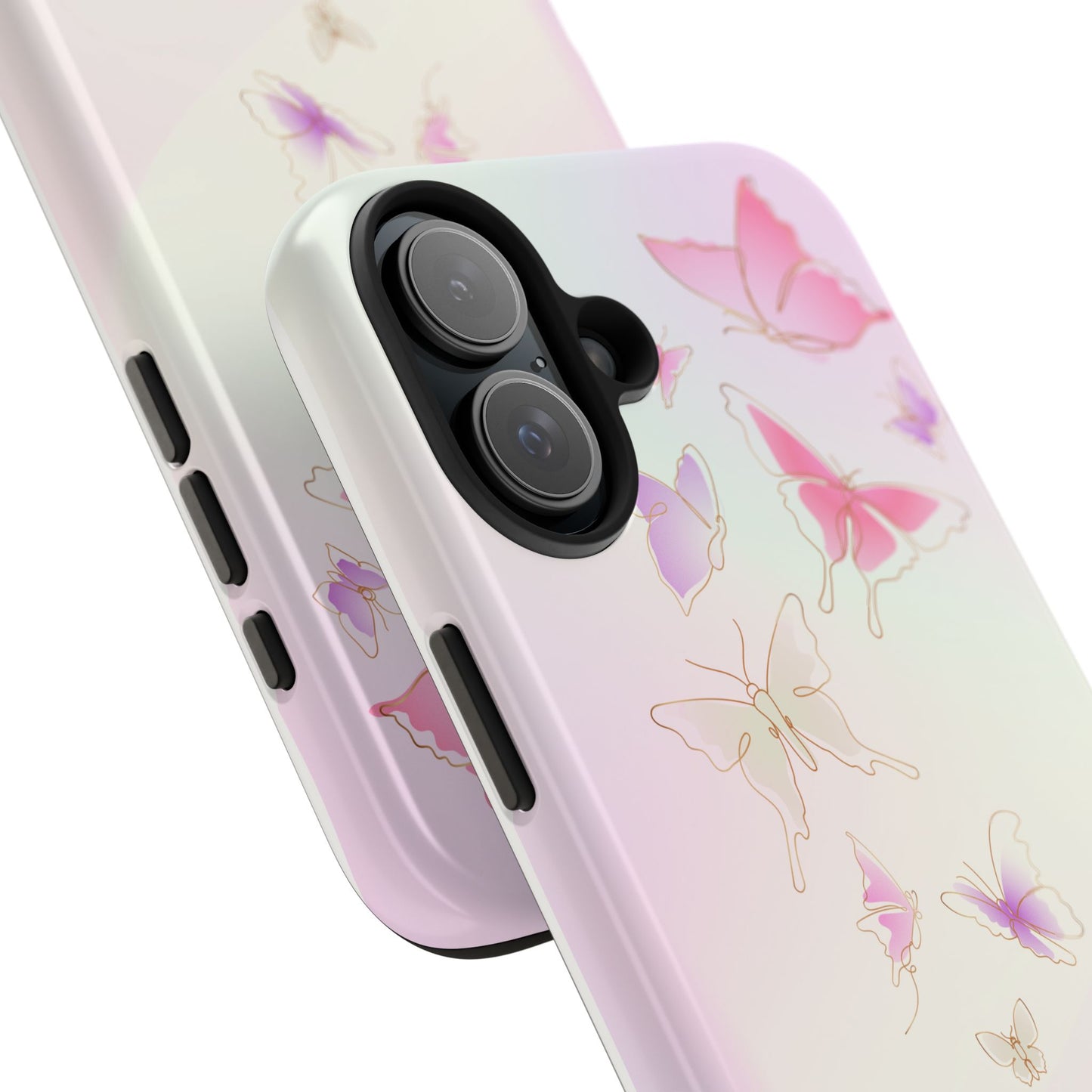 Butterfly Tough Phone Case - Stylish & Durable Floral Design