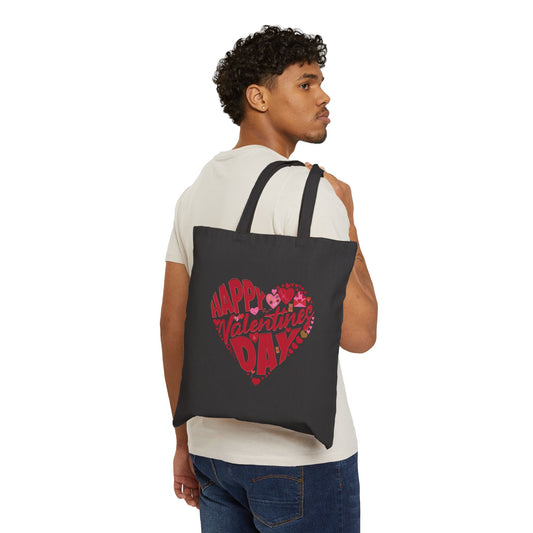 Valentines Day Cotton Canvas Tote Bag