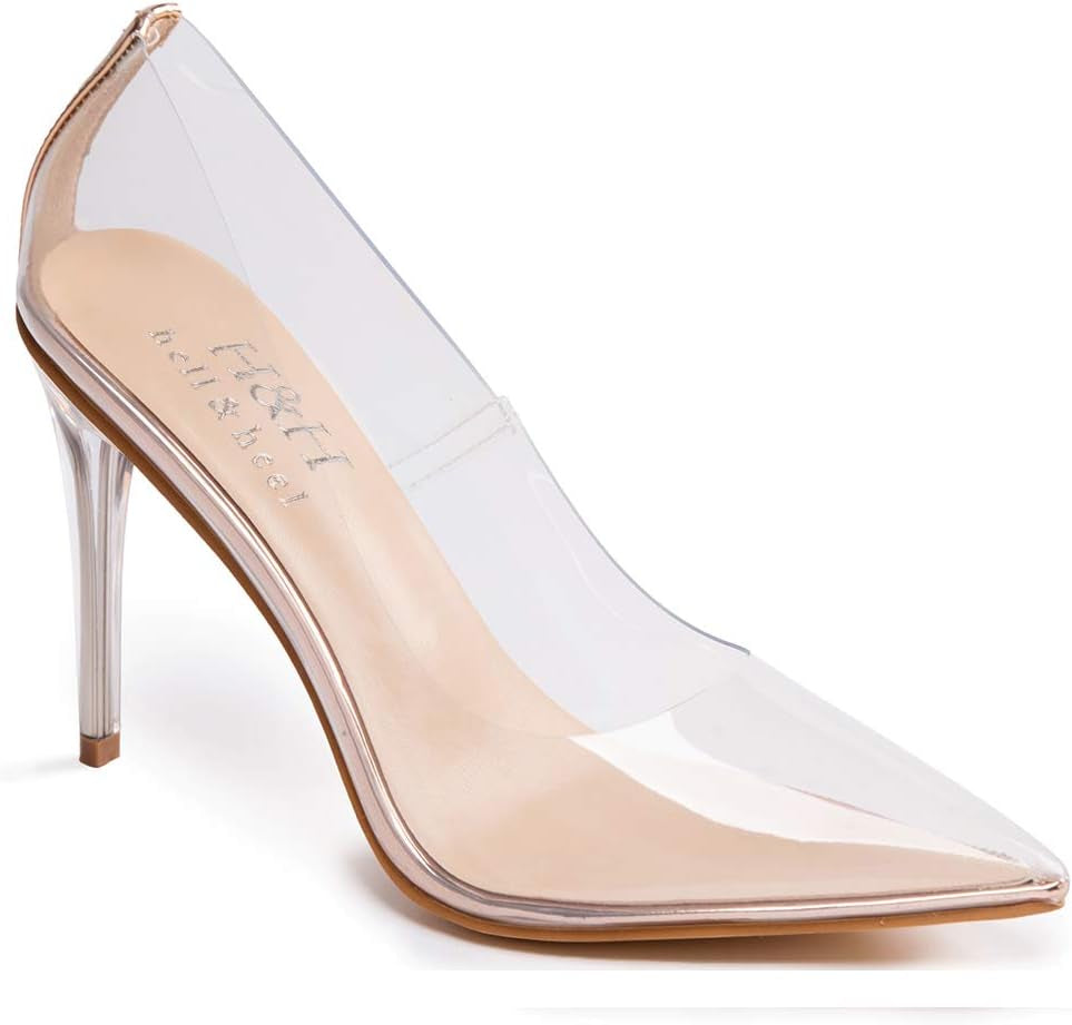 Clear Stiletto Pumps Court Shoes