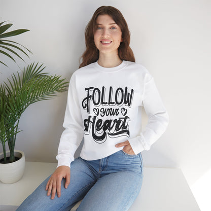 Follow Your Heart Crewneck Sweatshirt, Carolina Blue Sweatshirt, Carolina Follow Sweatshirt