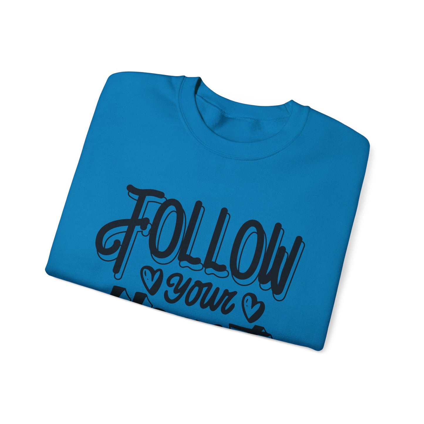 Follow Your Heart Crewneck Sweatshirt, Carolina Blue Sweatshirt, Carolina Follow Sweatshirt