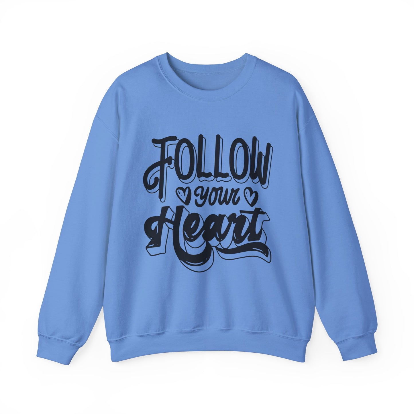 Follow Your Heart Crewneck Sweatshirt, Carolina Blue Sweatshirt, Carolina Follow Sweatshirt