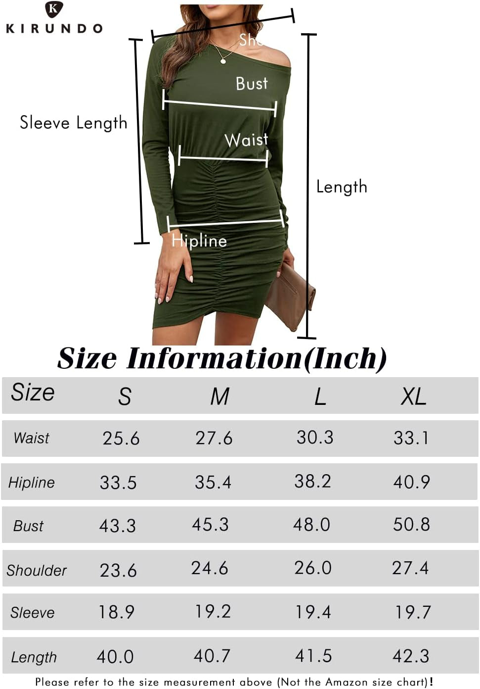 Women'S Solid Color Elegant Ruched Dress Long Sleeve Crew Neck Stretchy Irregular Hem Sexy Bodycon Dress (Black, X-Large)