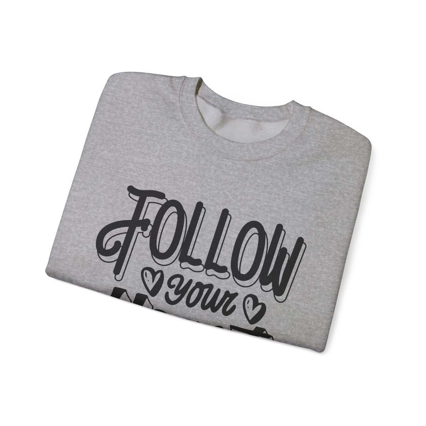 Follow Your Heart Crewneck Sweatshirt, Carolina Blue Sweatshirt, Carolina Follow Sweatshirt