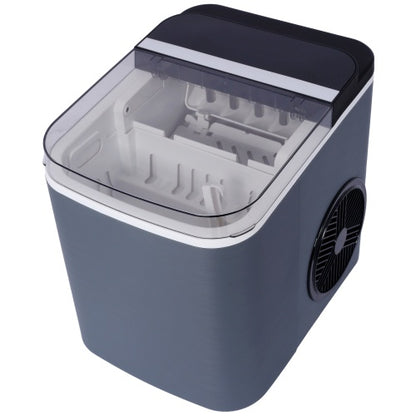 Ice Maker Countertop, Portable Ice Machine, Self-Cleaning Ice Makers With Basket And Scoop, 9 Cubes In 6 Mins, 26 Lbs Per Day, Ideal For Home, Kitchen,ETL And FDA Certificate.