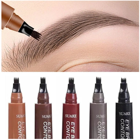 4D Microblading 4 Forks Tip Eyebrow Tattoo Pencil