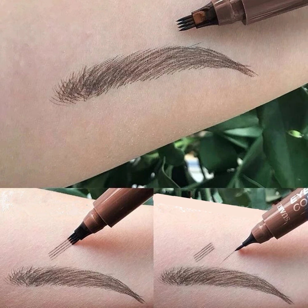 4D Microblading 4 Forks Tip Eyebrow Tattoo Pencil