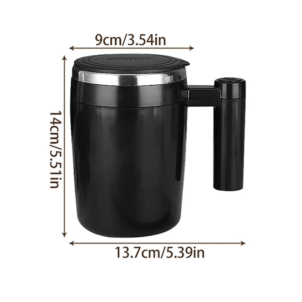 USB Self Stirring Mug Coffee Cup Rechargeable Automatic Stirring Cup Stainless Steel Cup Coffee Milk Mixer Stir Cup Water Bottle