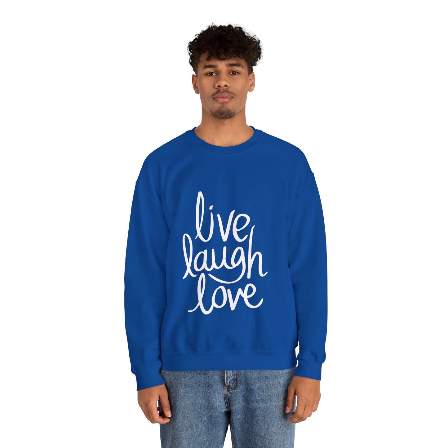 Live Laugh Love, Unisex Motivational Quotes Sweatshirt, Positive Affirmation Sweater, Casual Wear, Gift for Her, Gift for Him, Sweatshirt